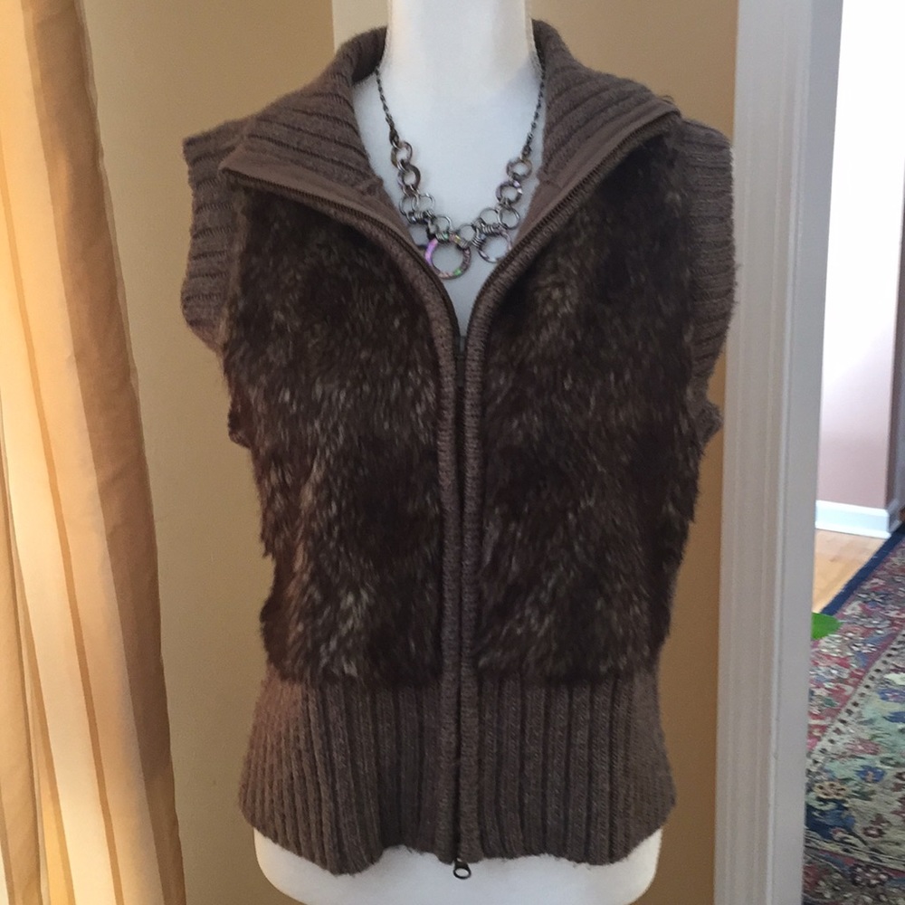 CAbi faux fur vest